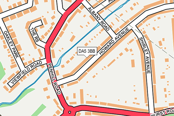DA5 3BB map - OS OpenMap – Local (Ordnance Survey)