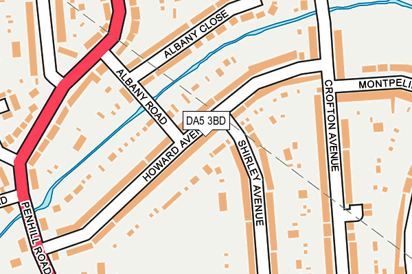 DA5 3BD map - OS OpenMap – Local (Ordnance Survey)