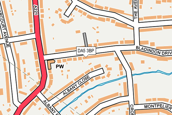 DA5 3BP map - OS OpenMap – Local (Ordnance Survey)