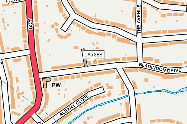 DA5 3BS map - OS OpenMap – Local (Ordnance Survey)