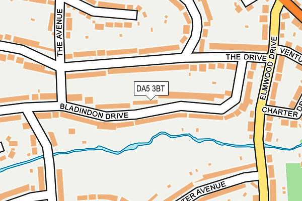 DA5 3BT map - OS OpenMap – Local (Ordnance Survey)