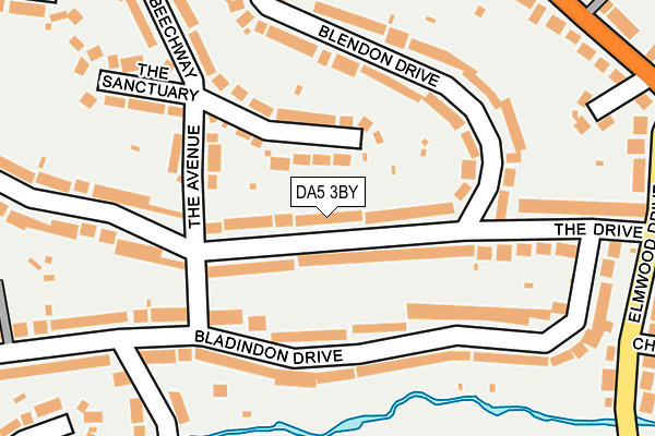 DA5 3BY map - OS OpenMap – Local (Ordnance Survey)