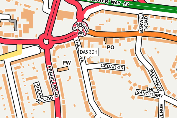 DA5 3DH map - OS OpenMap – Local (Ordnance Survey)