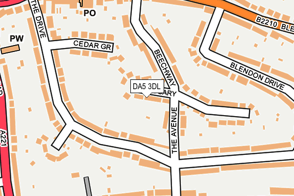DA5 3DL map - OS OpenMap – Local (Ordnance Survey)