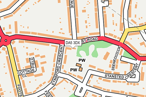 DA5 3DX map - OS OpenMap – Local (Ordnance Survey)
