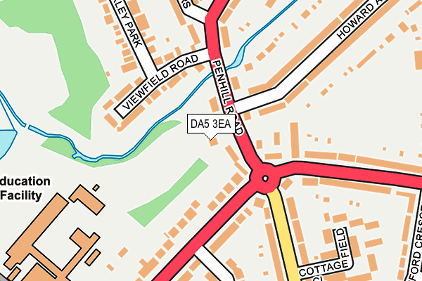 DA5 3EA map - OS OpenMap – Local (Ordnance Survey)