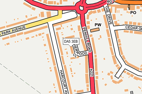 DA5 3EB map - OS OpenMap – Local (Ordnance Survey)