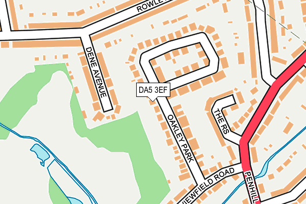 DA5 3EF map - OS OpenMap – Local (Ordnance Survey)