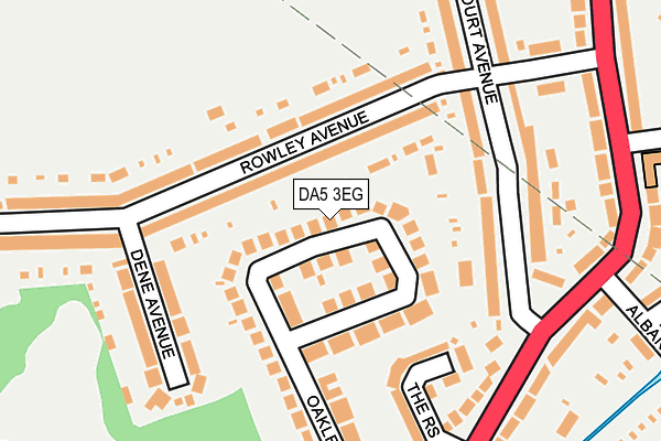 DA5 3EG map - OS OpenMap – Local (Ordnance Survey)