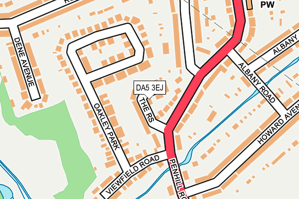 DA5 3EJ map - OS OpenMap – Local (Ordnance Survey)
