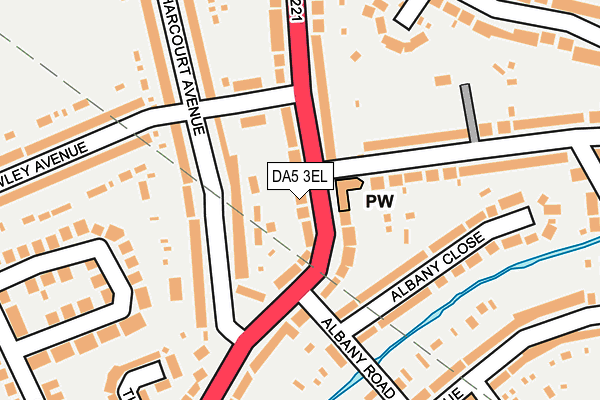 DA5 3EL map - OS OpenMap – Local (Ordnance Survey)