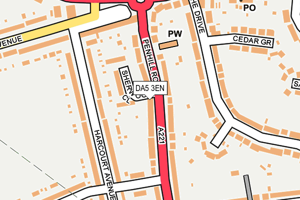 DA5 3EN map - OS OpenMap – Local (Ordnance Survey)