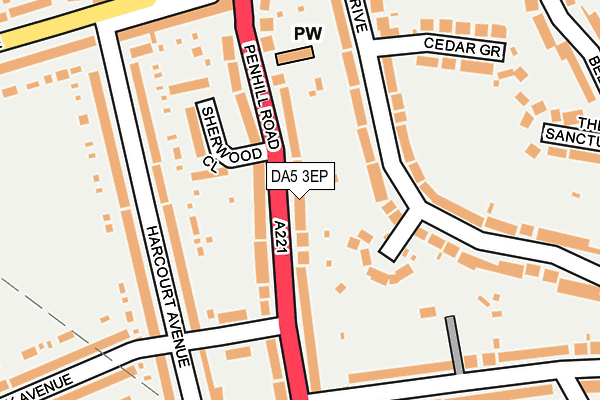 DA5 3EP map - OS OpenMap – Local (Ordnance Survey)
