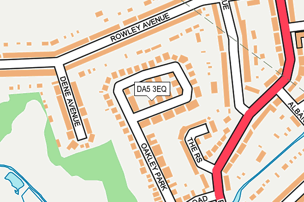 DA5 3EQ map - OS OpenMap – Local (Ordnance Survey)