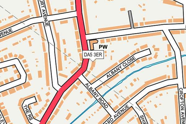 DA5 3ER map - OS OpenMap – Local (Ordnance Survey)