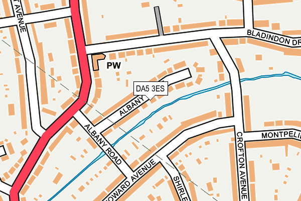 DA5 3ES map - OS OpenMap – Local (Ordnance Survey)