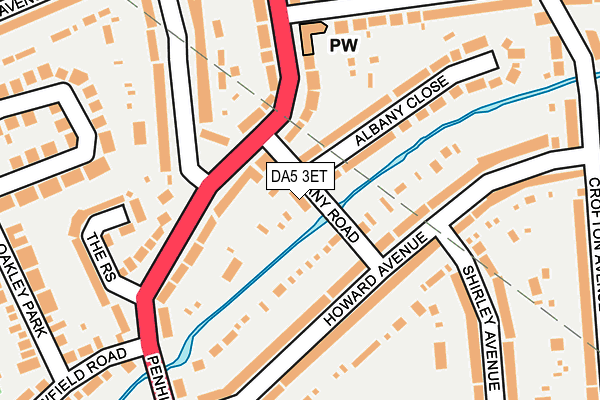 DA5 3ET map - OS OpenMap – Local (Ordnance Survey)
