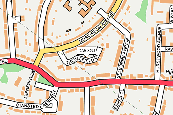 DA5 3GJ map - OS OpenMap – Local (Ordnance Survey)