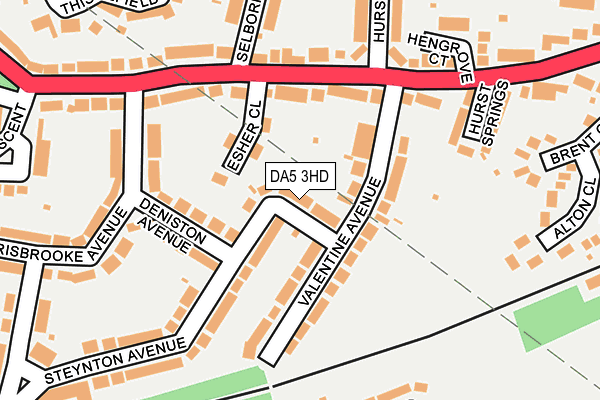 DA5 3HD map - OS OpenMap – Local (Ordnance Survey)