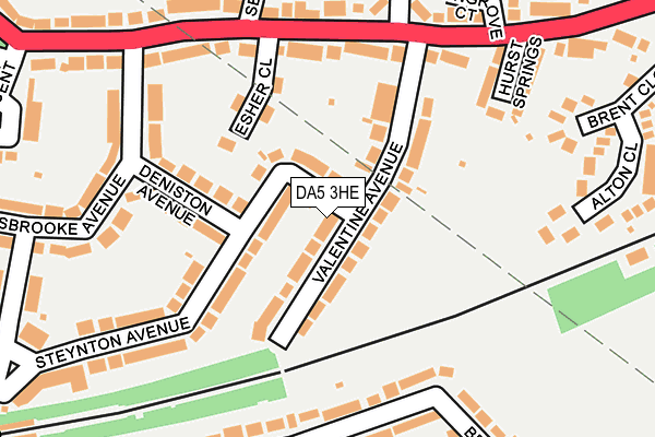 DA5 3HE map - OS OpenMap – Local (Ordnance Survey)