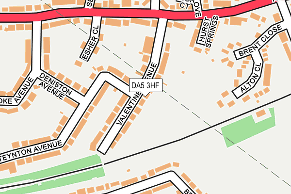 DA5 3HF map - OS OpenMap – Local (Ordnance Survey)