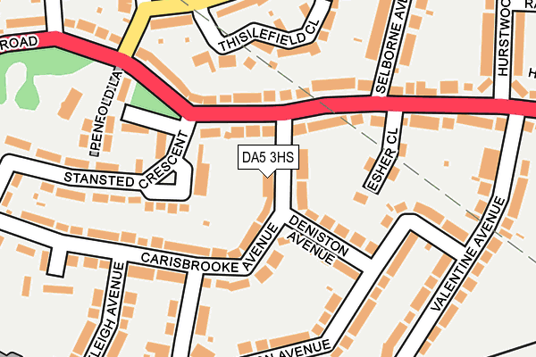 DA5 3HS map - OS OpenMap – Local (Ordnance Survey)