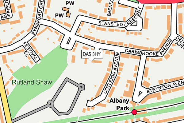 DA5 3HY map - OS OpenMap – Local (Ordnance Survey)