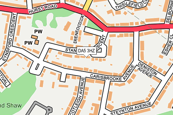 DA5 3HZ map - OS OpenMap – Local (Ordnance Survey)