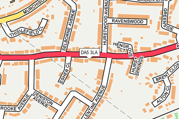 DA5 3LA map - OS OpenMap – Local (Ordnance Survey)