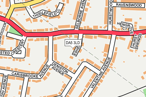 DA5 3LD map - OS OpenMap – Local (Ordnance Survey)