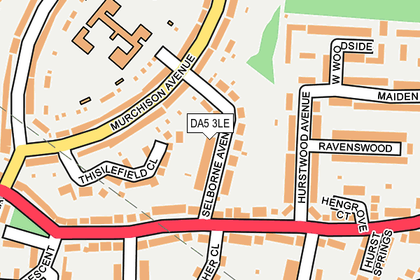 DA5 3LE map - OS OpenMap – Local (Ordnance Survey)