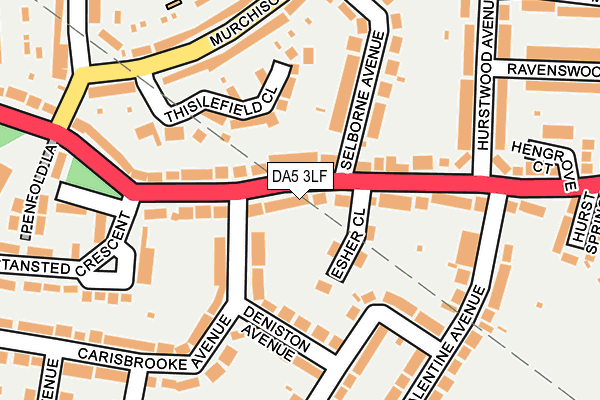 DA5 3LF map - OS OpenMap – Local (Ordnance Survey)