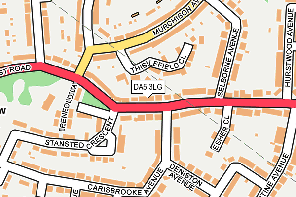 DA5 3LG map - OS OpenMap – Local (Ordnance Survey)
