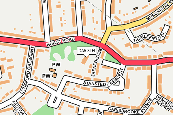 DA5 3LH map - OS OpenMap – Local (Ordnance Survey)