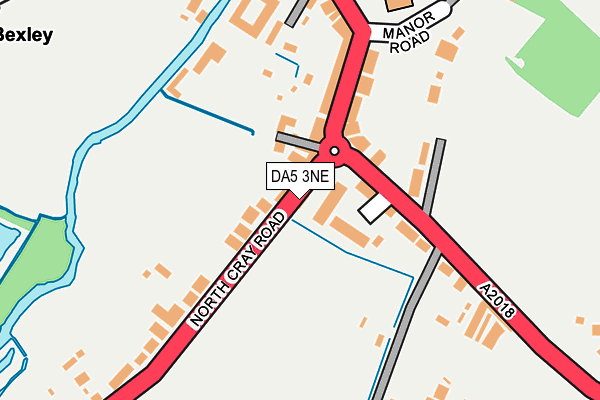DA5 3NE map - OS OpenMap – Local (Ordnance Survey)