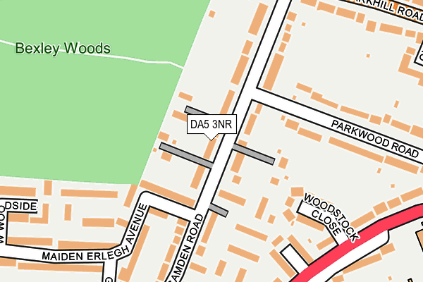 DA5 3NR map - OS OpenMap – Local (Ordnance Survey)