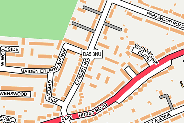 DA5 3NU map - OS OpenMap – Local (Ordnance Survey)