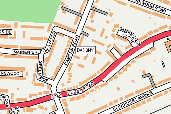 DA5 3NY map - OS OpenMap – Local (Ordnance Survey)