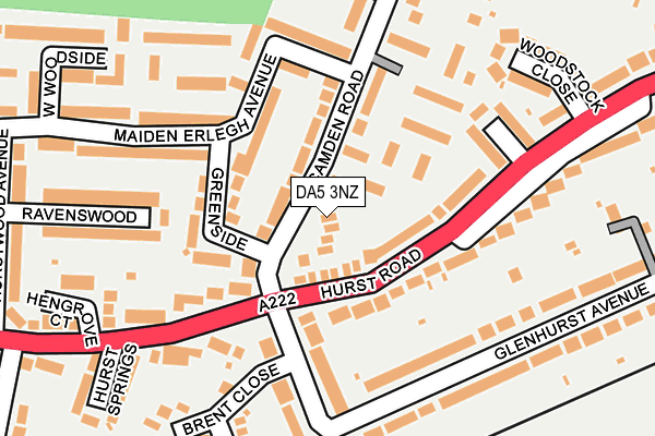 DA5 3NZ map - OS OpenMap – Local (Ordnance Survey)