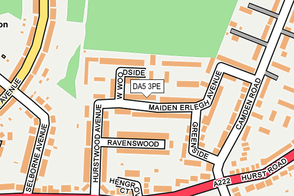 DA5 3PE map - OS OpenMap – Local (Ordnance Survey)