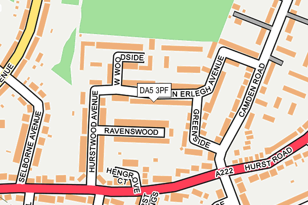 DA5 3PF map - OS OpenMap – Local (Ordnance Survey)
