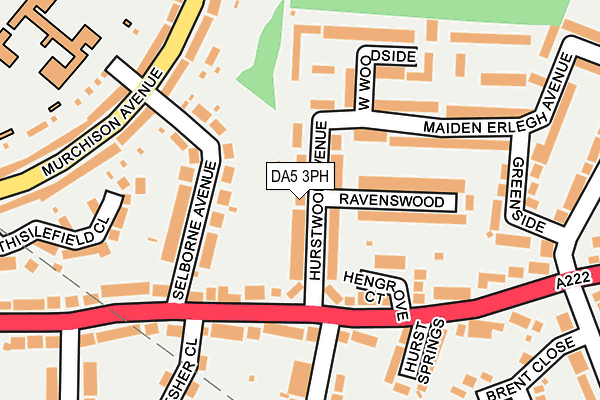DA5 3PH map - OS OpenMap – Local (Ordnance Survey)