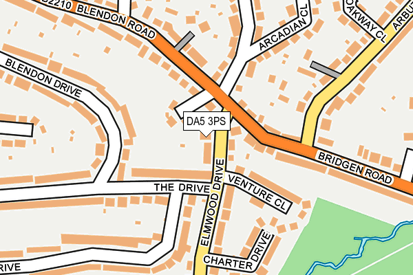 DA5 3PS map - OS OpenMap – Local (Ordnance Survey)