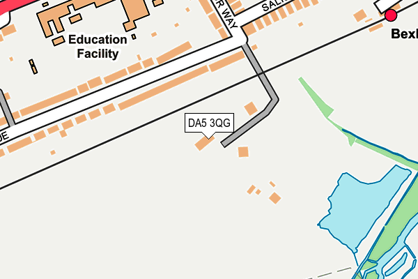 DA5 3QG map - OS OpenMap – Local (Ordnance Survey)