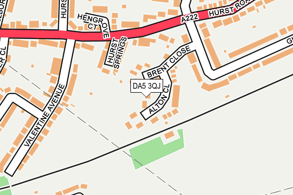 DA5 3QJ map - OS OpenMap – Local (Ordnance Survey)