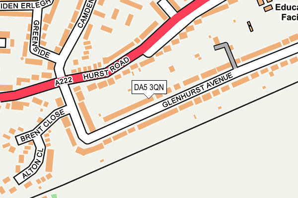 DA5 3QN map - OS OpenMap – Local (Ordnance Survey)