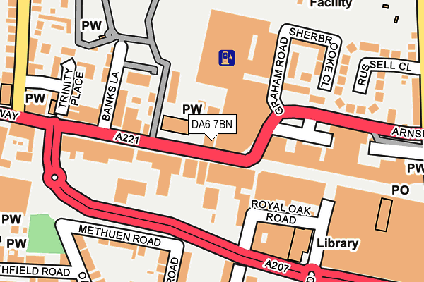 DA6 7BN map - OS OpenMap – Local (Ordnance Survey)
