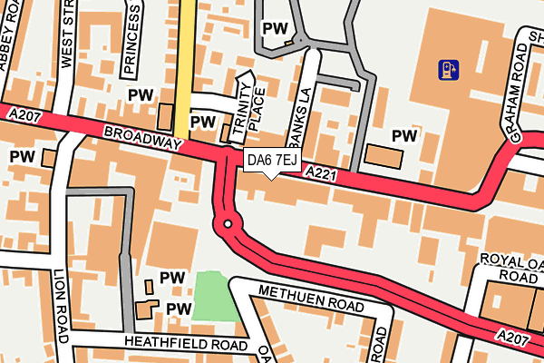 Map of FIREAWAY BEXLEYHEATH LTD at local scale