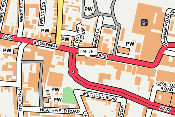 Map of DESED LTD at local scale