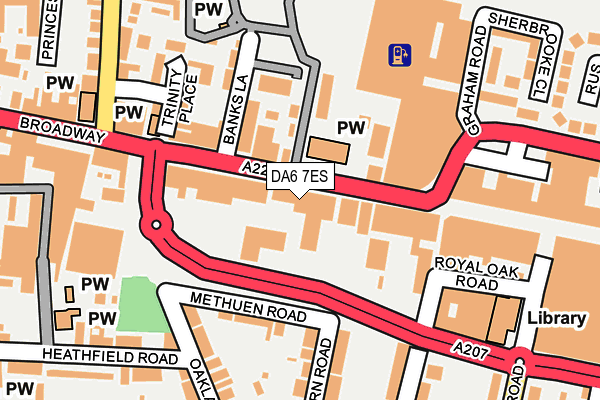 Map of GREEK GILLINGHAM LTD at local scale